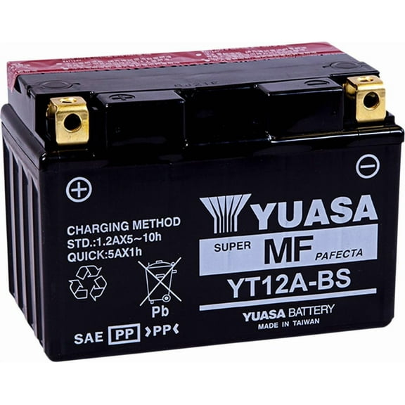 Yuasa YUAM32ABS YT12A-BS Battery, Multi-Colored