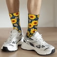 thumbnail image 6 of Pofeuu Sunflowers Print Crew Socks, Adult Running Hiking Socks for Youth and Adult, 6 of 6