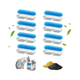 thumbnail image 2 of Filtros Fuentes Mascotas Repuesto Para Bebedero 8 Pzs Belug Blanco Azul, 2 of 5