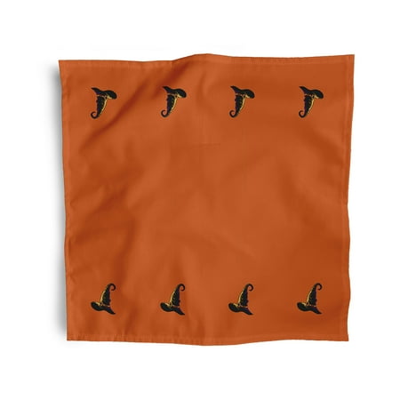 

Simply Daisy 18 x 18 Orange Witchcraft Napkins Set of 4