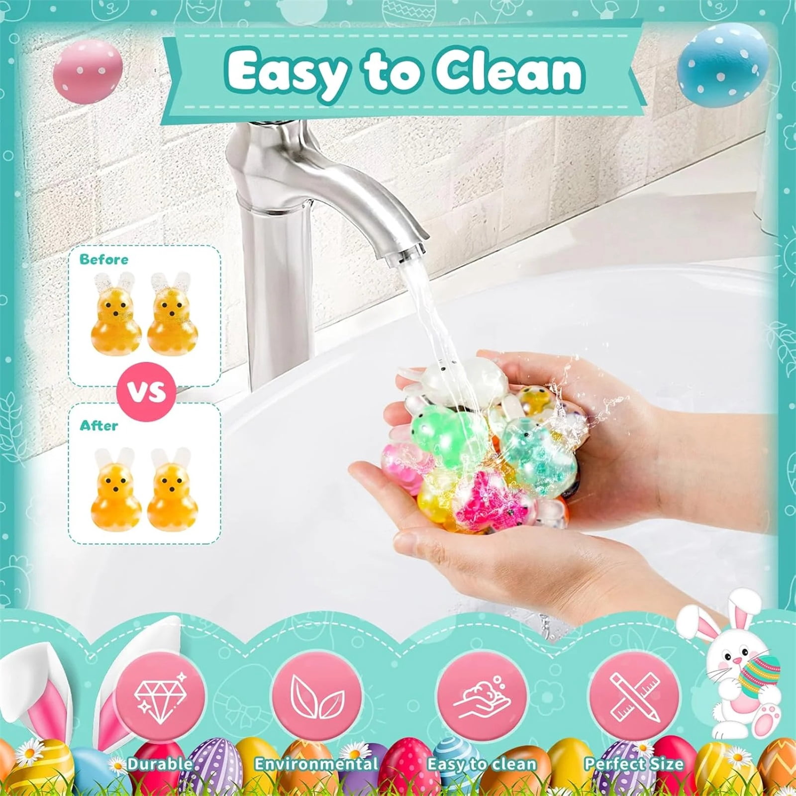Handmade Glitter Easter Bunny Sugar Stress Relief squishies Toys Squishies squishies Fidget Toys Squeeze Toys for Adults,Relieves Stress Anxiety Gifts for Birthday,Party Favors, -28pc(Random Color)