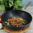 thumbnail image 6 of Oster Abbottsford 11 Inch Nonstick Round Aluminum Wok in Black, 6 of 6