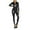 Black, variant on Riforla Women's Full Cover Zipper Crotch Light High Stretch Stand with Glue Half Pack Tights Jumpsuits for Women Gold XL