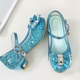 thumbnail image 4 of Girls Dress Shoes Mary Jane Wedding Party Shoes Glitter Bridesmaids Princess Heels (Toddler/Little Kid/Big Kid), 4 of 7