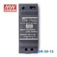 thumbnail image 2 of Mean Well HDR-30-15 Ultra Slim Step Shape Power Supply 30W 15V - DIN Rail, 2 of 5