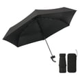 thumbnail image 2 of Voglyf Mini Travel Folding Umbrella, Small Compact and Lightweight, Pocket Size Sun Rain Umbrella, Portable Windproof Small Parasol with Storage for Women Men Travel Outdoor Carry Gift,Black, 2 of 8