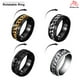 thumbnail image 2 of anillo de dedo con incrustaciones de cadena de acero inoxidable punk para hombre y mujer joyería regalo, 2 of 4