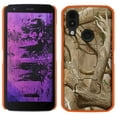 thumbnail image 2 of Case for CAT S62 PRO Phone, Nakedcellphone [Hunter Camouflage] Slim Hard Shell Protector Cover with Kickstand View Stand - Bright Orange Outdoor Camo Design, 2 of 6