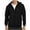 Black, variant on HAOTAGS Men's Zip Up Hoodie, Casual Long Sleeve Sport Sweatshirts Fitness Training Jacket for Spring Fall Blue L