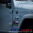 thumbnail image 5 of ANLEY 3 Pcs Thin Line US Flag Decal 5X3 inch - Blue Green and Red Reflective Stripe American Flag Car Stickers - Support Police Military and Fire Officers, 5 of 8