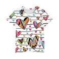 thumbnail image 4 of Spazoro Toddler Girls T-shirts, Summer Casual Printed Crewneck Short Sleeve Tops Tee Multicolor Size 4-5T, 4 of 4