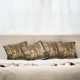 thumbnail image 7 of Ambesonne Rustic Throw Pillow Cover 4 Pack, Grunge Old Door, 20", Multicolor, 7 of 7