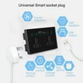 thumbnail image 6 of EU UK US Universal Plug Tuya ZigBee Black Smart Socket Switch with USB and Type-C Port Outlet Smart Life, 6 of 8
