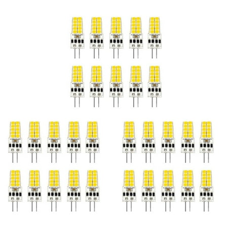 

30PCS G4 LED Bulb AC/DC12V-24V 3W LED G4 Light 20LED 360 Beam Angle Light 2835SMD Replace 30W Halogen Lamp Cool White