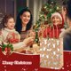 thumbnail image 1 of Uuiauoio Christmas Snowflake Tote Bag with Flat Bottom, Kraft Paper Gift Packaging for Holiday Parties, Festive Tree Design Carry Bag for Seasonal Present Wrapping and Events, 1 of 6
