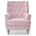 thumbnail image 4 of Glory Furniture Pamona Velvet Chair in Pink, 4 of 6