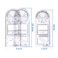 thumbnail image 4 of Xingzhi Multifunctional Drawing Ruler Angle Measuring Template Tool junior school, 4 of 9