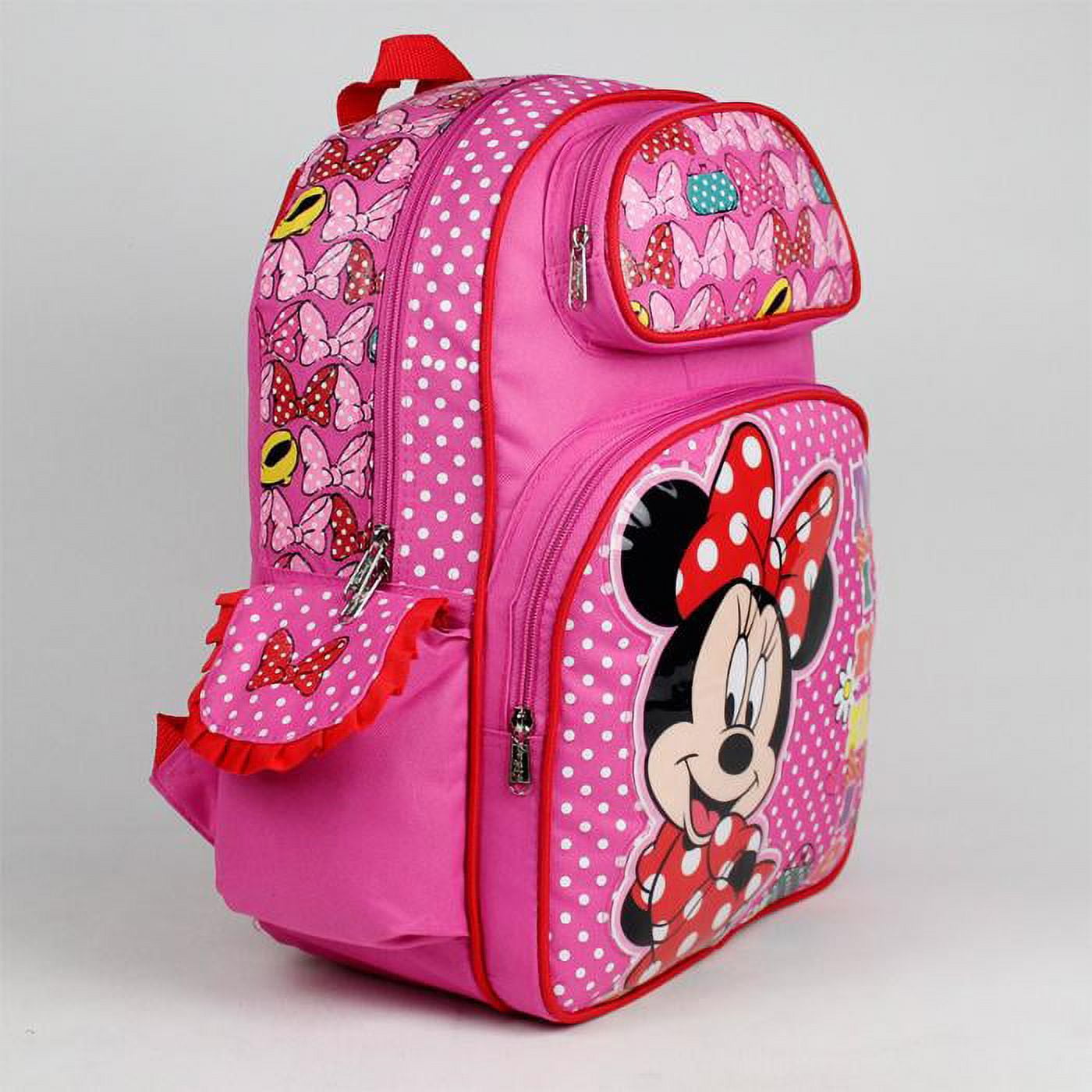 Backpack - Disney - Minnie Mouse - Bows Pink New (Large School Bag) 628727