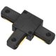 thumbnail image 1 of Conector T de riel L Uxcell, circuito único J tipo 2-cable-1 riel 110-220V para sistema de iluminación de riel [Negro], 1 of 6