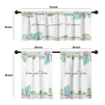 thumbnail image 4 of LALILO Kitchen Curtains and Valances Set of 3 36" Cactus Window Treatment Tiers for Window Decor, 4 of 5
