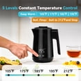 thumbnail image 4 of Hervidor eléctrico Seehot 850 ml con control de temperatura 800 W negro, 4 of 8