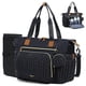 thumbnail image 1 of Bolsa para pañales Tonyeee, impermeable, grande, negra, con cambiador, 1 of 6
