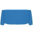 thumbnail image 1 of Ultimate Textile Reversible Shantung Satin - Majestic 90 x 132-Inch Rectangular Tablecloth Cobalt Blue, 1 of 4