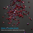 thumbnail image 3 of Uxcell 14000Pcs Acrylic Wedding Table Diamonds 3mm Crystals Gems for Decorations, Dark Red AB, 3 of 6