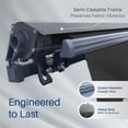 thumbnail image 7 of Semi-Cassette Motorized LED Luxury Patio Awning - 12 x 10 Ft - Onyx Black - Moroccan Collection, 7 of 7