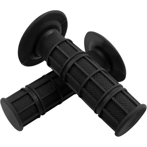 Motorcycle Grips Non Slip Rubber Bar End Thruster Grip 7/8" 22mm 24mm Motorcycle Comfort Hand Handlebar Grip Thruster Grip(black)-yj
