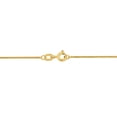thumbnail image 3 of Everly Women's 1mm Diamond-Cut 14k Yellow Gold Flat Curb Link Chain Necklace, 3 of 8
