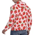 thumbnail image 6 of Naloa Strawberries Men's Casual Hooded Collar Drawstring Hoodies Pullover Sweatshirts Casual Long Sleeve Shirts-Large, 6 of 7