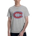 thumbnail image 1 of Montreal Canadiens Fashion Men'S Short Sleeve T-Shirt Gray Large, 1 of 5