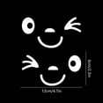 thumbnail image 3 of Smiley Face Car Side Mirror Stickers - Waterproof, Personalized Decals for Scratch Cover, Safety & Decoration, 2 Pcs, 3 of 6