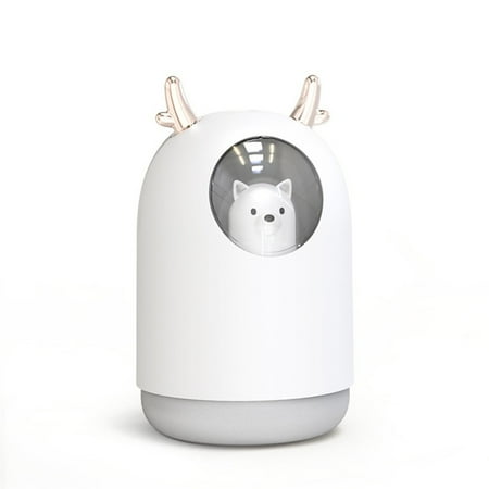 

Cute Bear Humidifier USB Colorful Night Light Silent Air Humidifier
