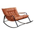 thumbnail image 4 of jifeng Double Rocking Chair with Backrest Creative Lounger Reclining Chair Lounge Chair orange, 4 of 9