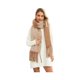 thumbnail image 1 of wonima44 Women Winter Warm Scarf Elegant Contrast Color Tasseled Shawl Wrap Long Stoles Oversized Soft Scarves Fall Gifts, 1 of 1