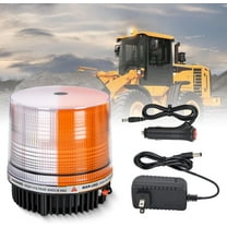 Nilight 18LED Amber White Wireless Magnetic Beacon Light, Rotating Rooftop Strobe Flashing Warning Light for 12V 24V Cars, Trucks, SUVs, Snow Plows, Forklifts, and Trailers