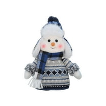 VOTRUDI Blue Fabric Snowman Doll,Christmas Gifts Clearance,Ski Themed Decoration,Christmas Indoor Decor for Room Office Tabletop,A