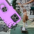 thumbnail image 5 of for Motorola G Stylus 5G 2023 Case with Tempered Glass Screen Protector,Heavy-Duty Tough Rugged Phone Case Cover with Ring Holder Kickstand for Moto G Stylus 5G 2023 (6.6", 2023) [Purple/Black], 5 of 13