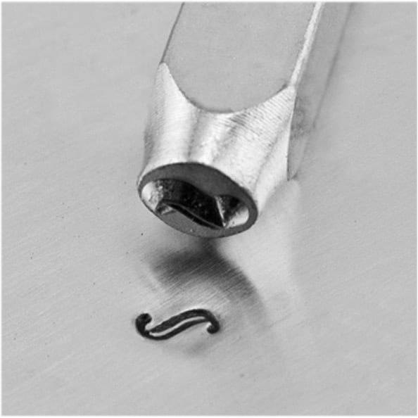 ImpressArt Metal Punch Stamp 'Tilde Flourish' 3mm (1/8 Inch) Design 1