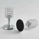 thumbnail image 4 of Candelabro de cristal votivo para velas de té, adorno de boda, decoración de centro de mesa Plata, 4 of 6