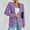 Purple, variant on Women Casual Blazer Suit Open Front Shawl Collar Long Sleeve Fitted Jacket for Office Purple S