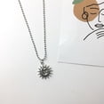 thumbnail image 3 of Hip Hop Alloy Necklace Retro Sun Smiling Face Round Pendant Sweater Chain Long Charm Neck Chain Jewelry, 3 of 6