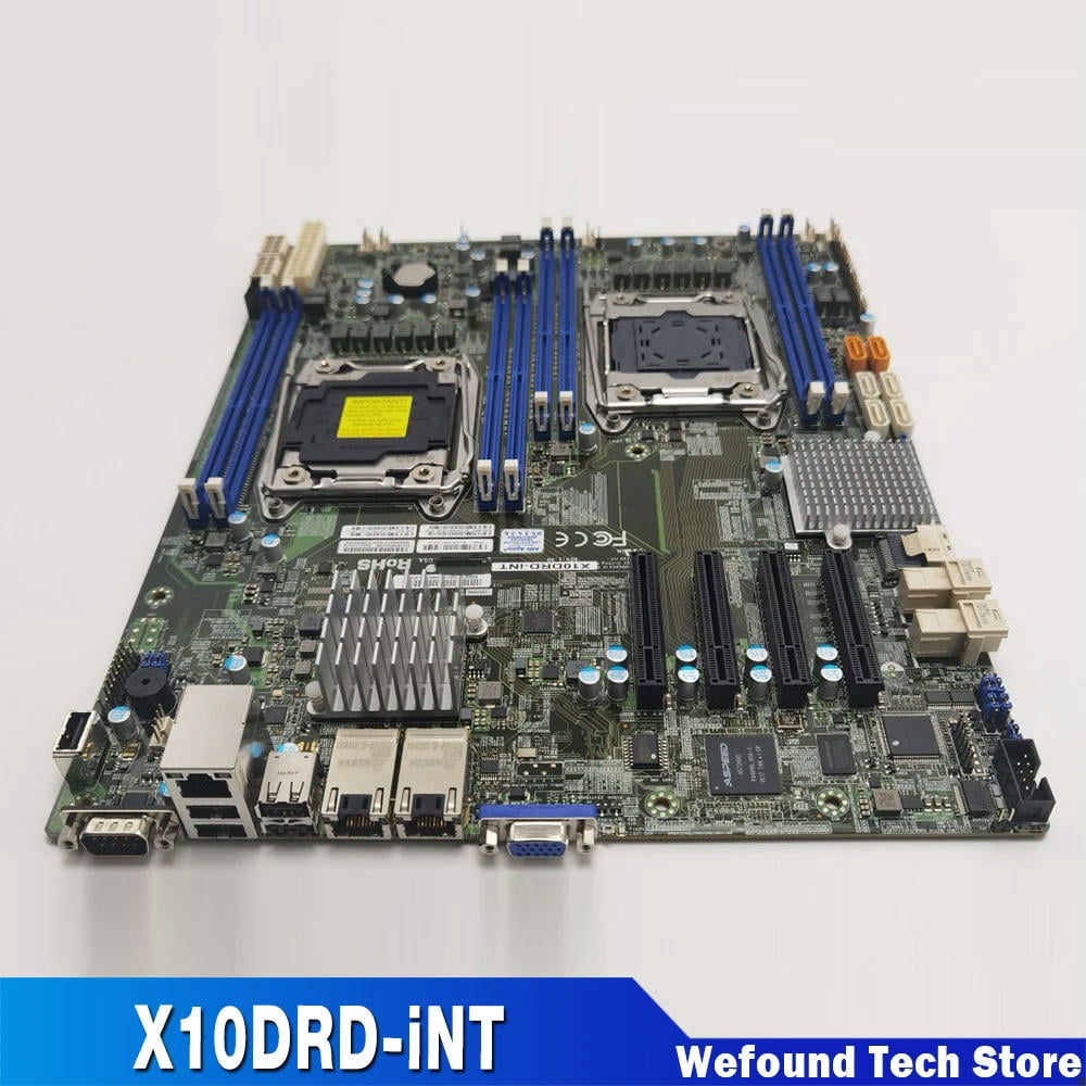 For PC Motherboard E5-2600 v4/v3 Family Processor Internal NVMe Ports (PCI-E 3.0 x4) LGA2011 DDR4 X10DRD-iNT