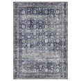 thumbnail image 1 of Qinaqin 4 x 6 ft Polyester Pearl Velvet Azul Rectangular cm de Alturaallway Bathroom Entryway Kitchen Oficina Plegable Flower Printed Persian Anchoashable Area Rug, 1 of 7