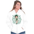 thumbnail image 3 of Betty Boop St Patricks Day Clovers Zip Hoodie Sweatshirt Women Brisco Brands M, 3 of 6