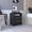 Black, variant on DEPOT E-SHOP Nightstand 2 Drawer Bedside Table - Leyva Modern Furniture-Color:Oak