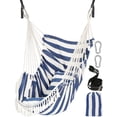 thumbnail image 1 of Silla Hamaca Chihee Colgante con 2 Almohadas Azul y Blanco, 1 of 6