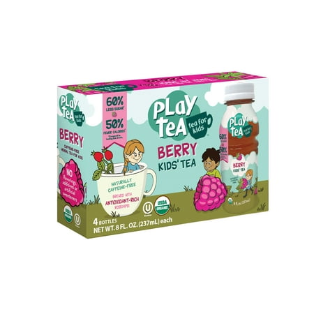 PLAY Tea for Kids, ORGANIC Berry 8 Fl Oz, 12 Count